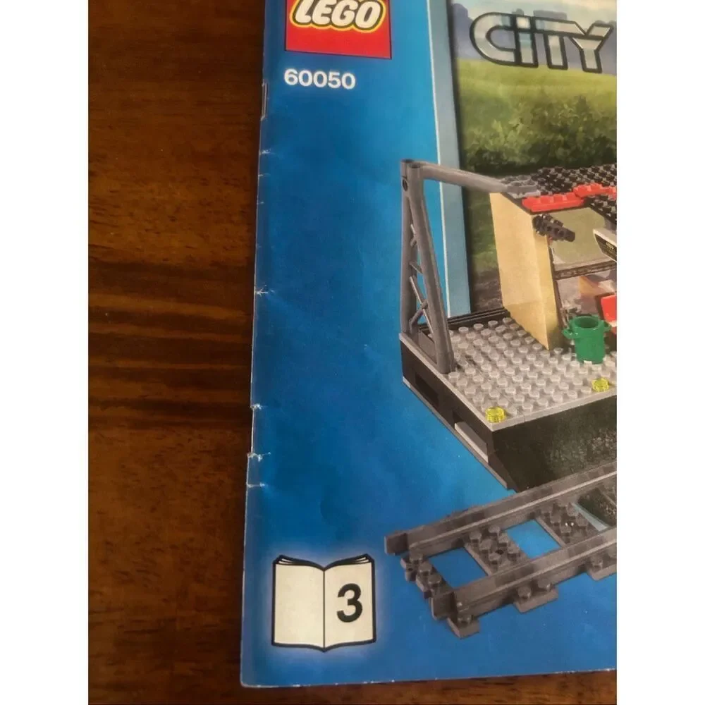 LEGO City Train Station #60050 Instruction Manual Only 1,2,3 (6004)